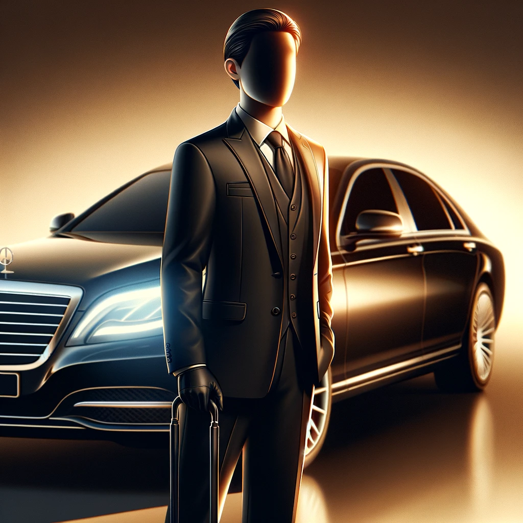 Image d'un chauffeur privé VTC élégant
