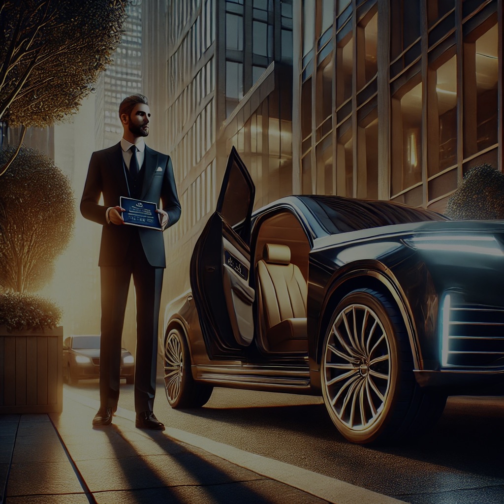 Image représentant un chauffeur qui attend son client pour un trajet